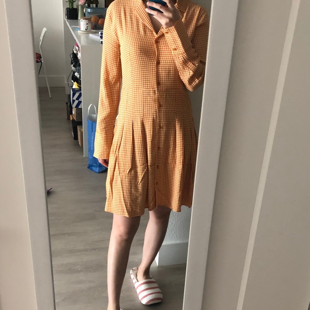 &Other Stories Long Sleeve Mini Shirt Dress